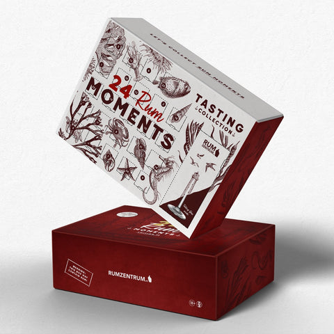 Adventkalender - Rum Tastingset EDITION 2 - 24 Rum Moments, inkl. Premium Glas