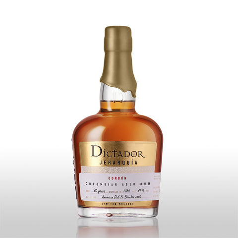 Dictador Jerarquía 40YO Borbón Rum 1980 41% 0,7L -GB- - Die letzten Flaschen