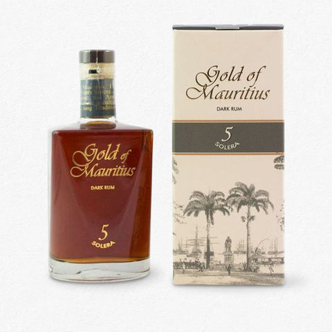 Gold of Mauritius Dark Rum Solera 5YO 40% 0,7L -GB-