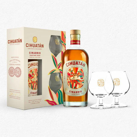 Cihuatan Cinabrio 12YO 40% 0,7L inkl. 2 Gläsern  - Geschenkset